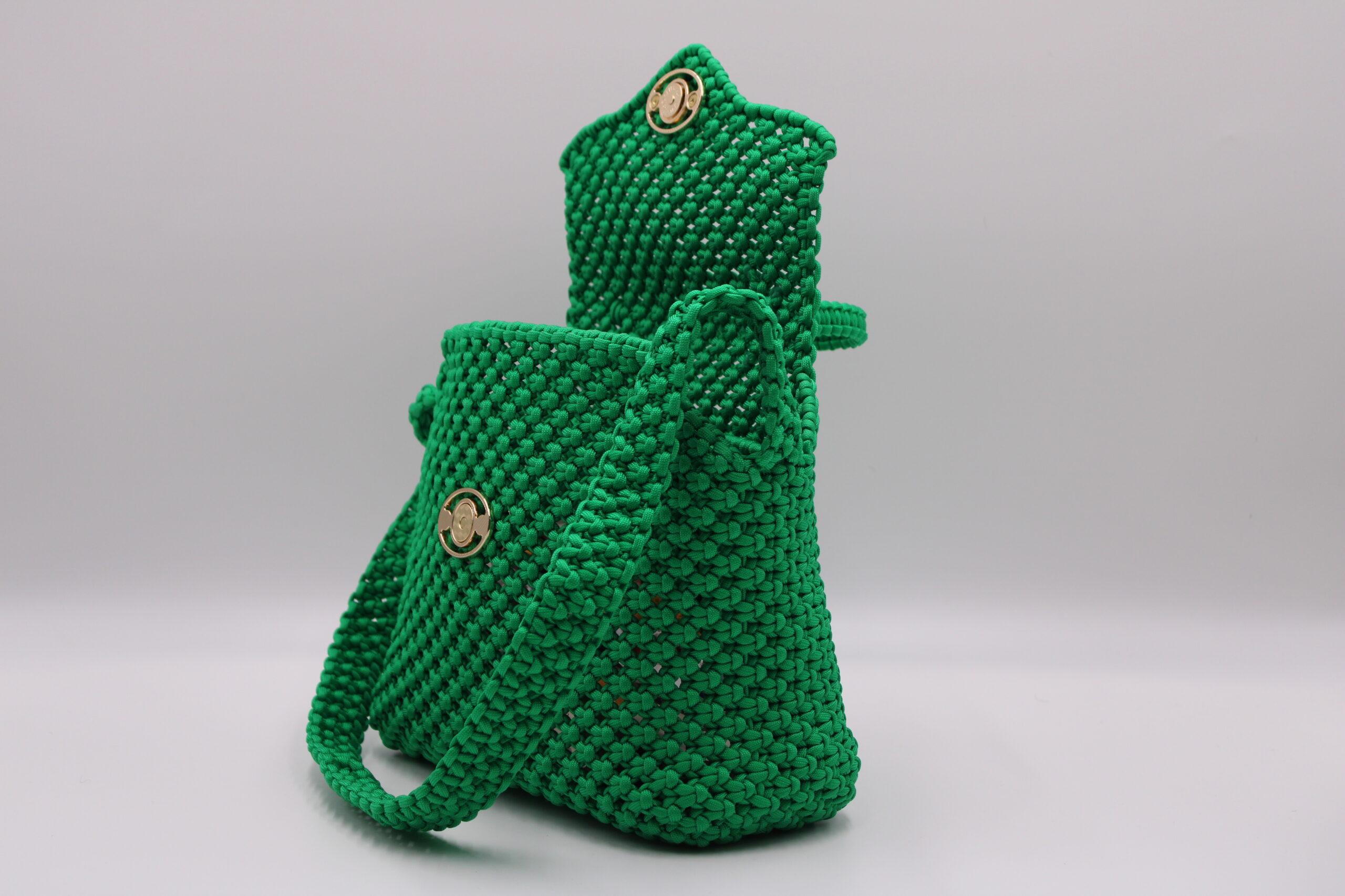 NDIM EPAN GREEN 100% HAND-WOVEN WITH THE SMALL INTERNAL POCKET