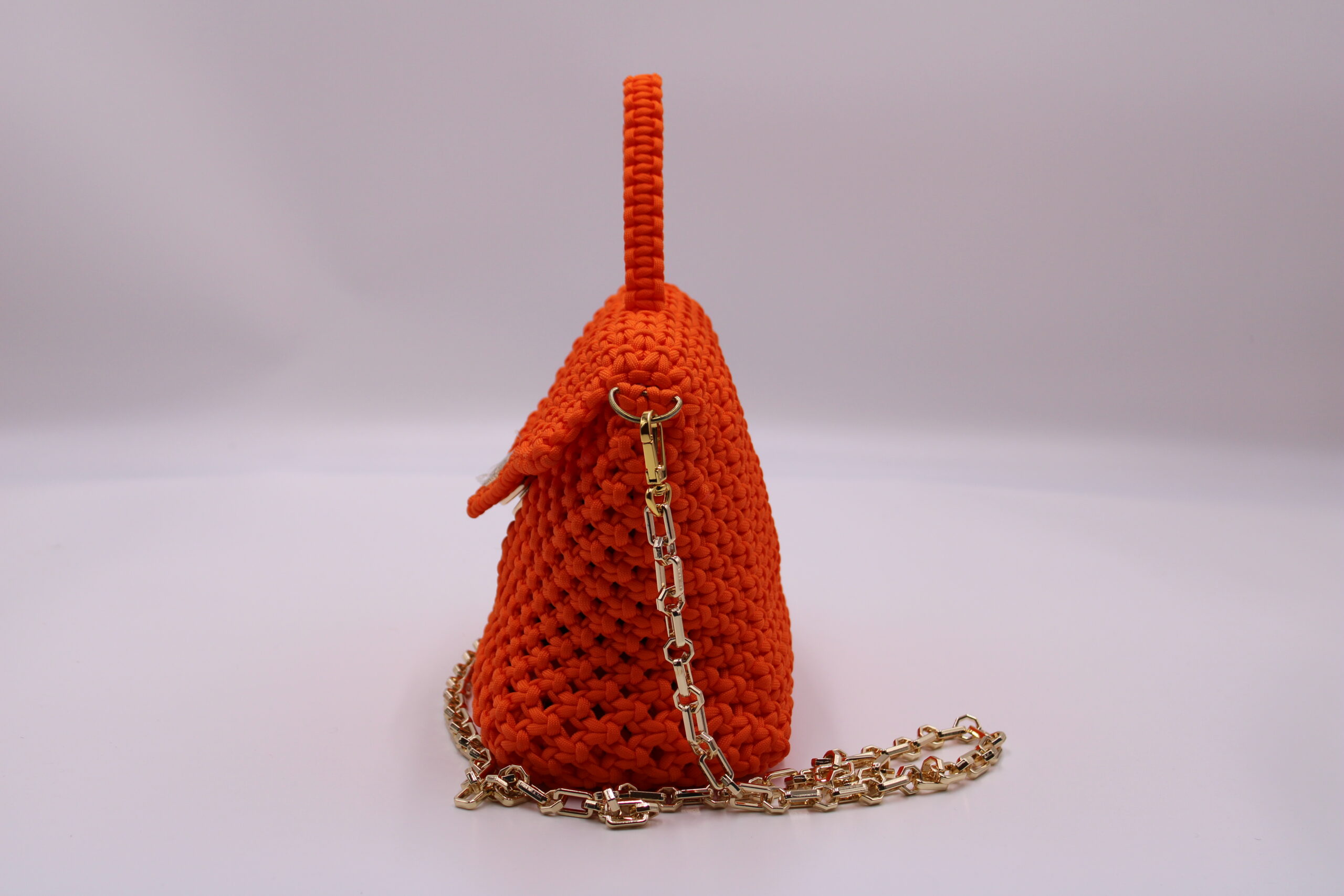 KOTONO ORANGE BAG 100% HAND-WOVEN WITH INTERNAL POCKET