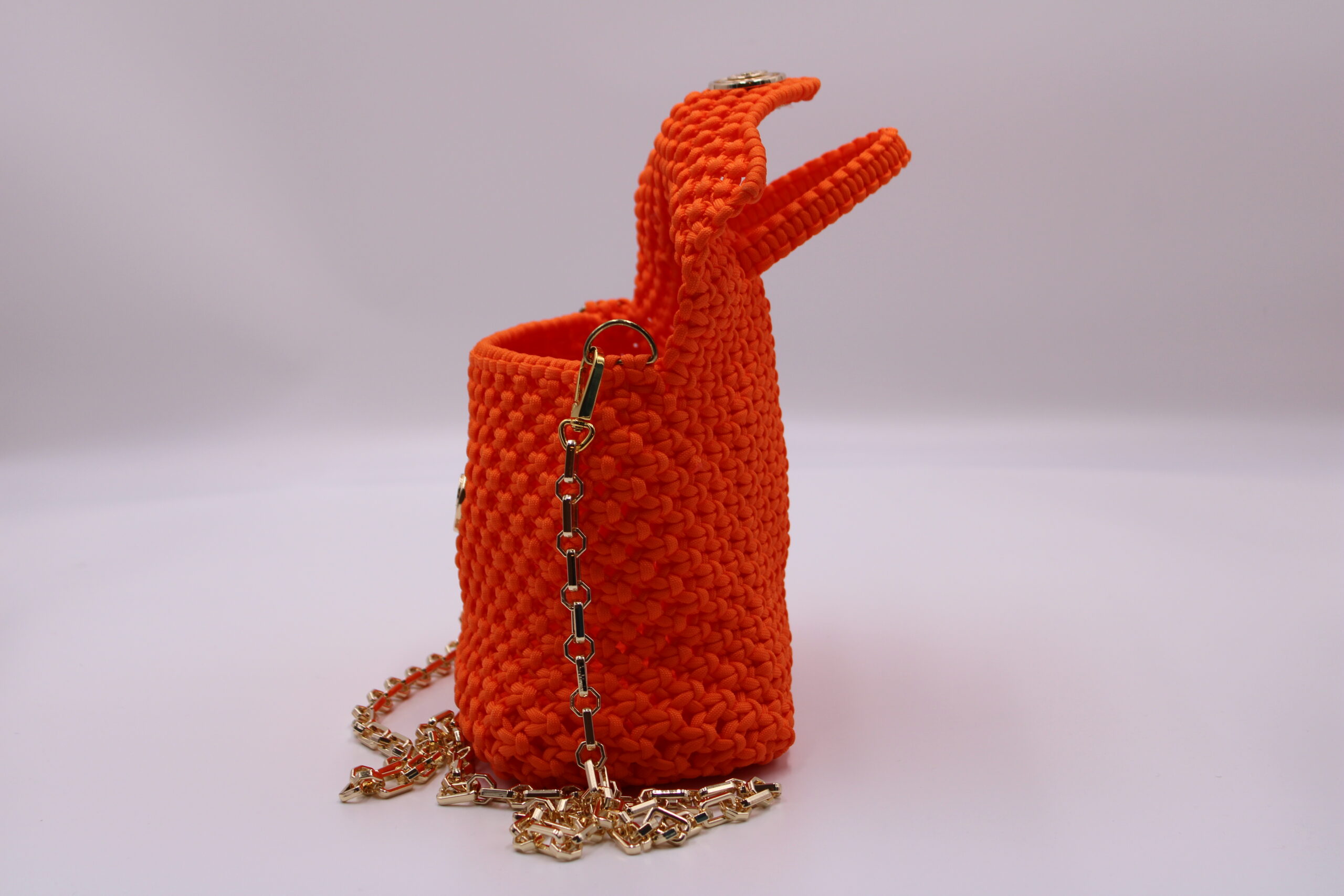 KOTONO ORANGE BAG 100% HAND-WOVEN WITH INTERNAL POCKET