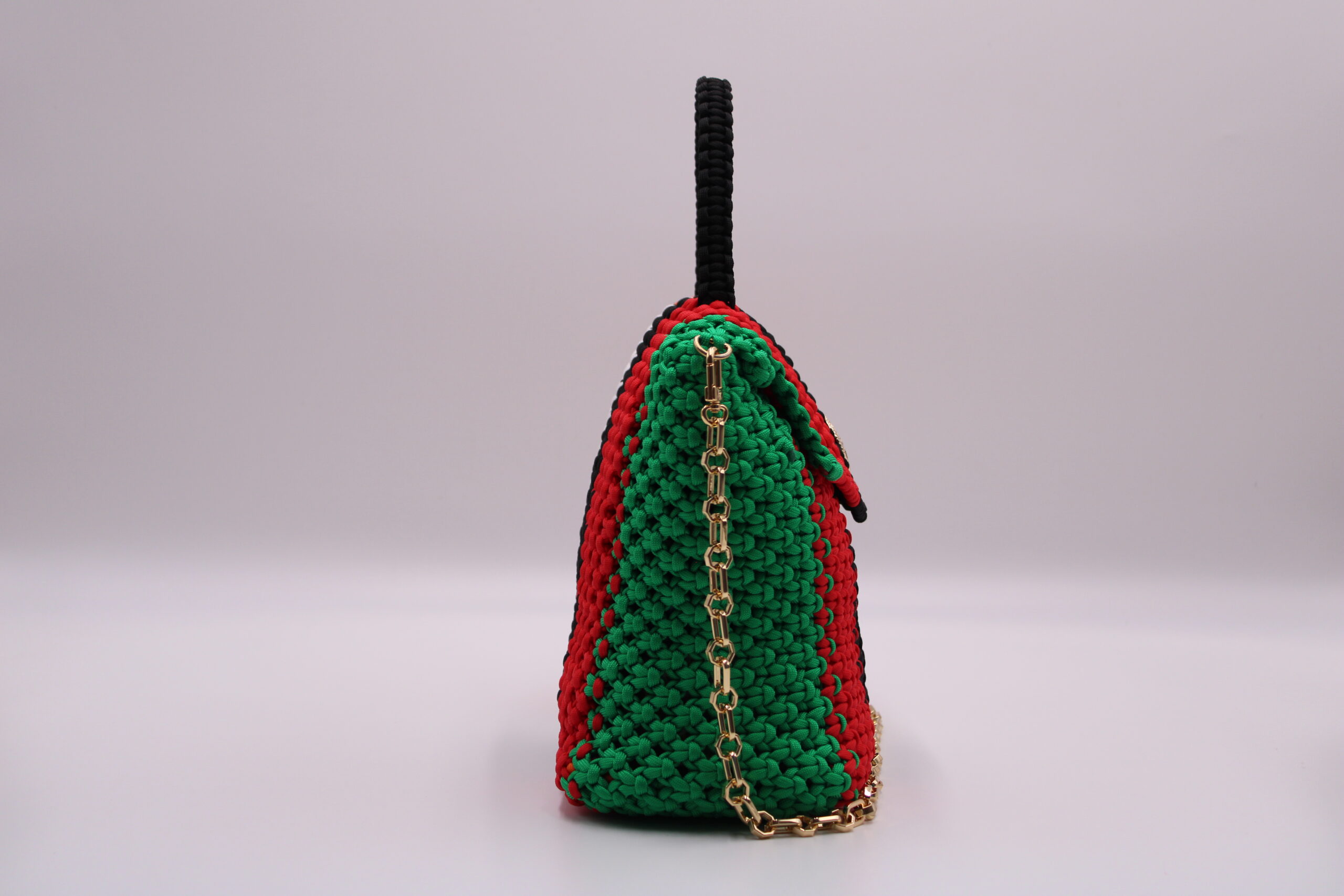 MAMESSE MULTICOLORS BAG 100% HAND-WOVEN WITH THE SMALL INTERNAL POCKET