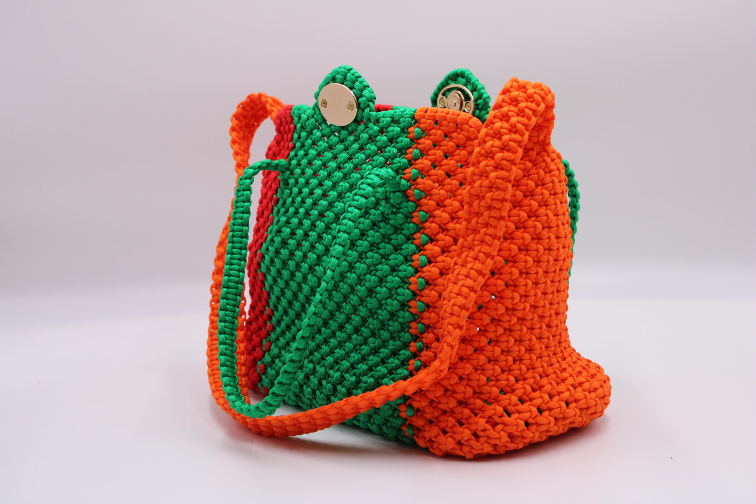 MONT CAMEROON ELEGANT THREE COLORS LARGE TOTE BAG 100% hand-woven