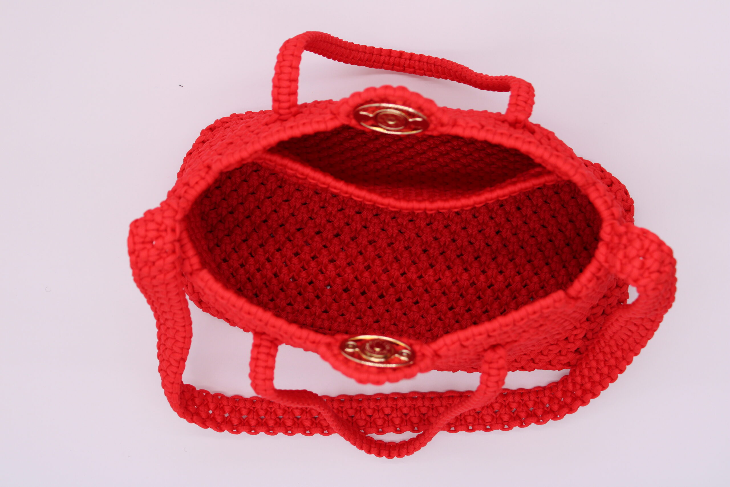 MONT KILIMANJARO ELEGANT RED LARGE TOTE BAG 100% hand-woven