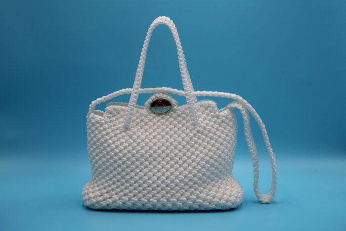 NGON MANGISSA LARGE ELEGANT WHITE TOTE BAG